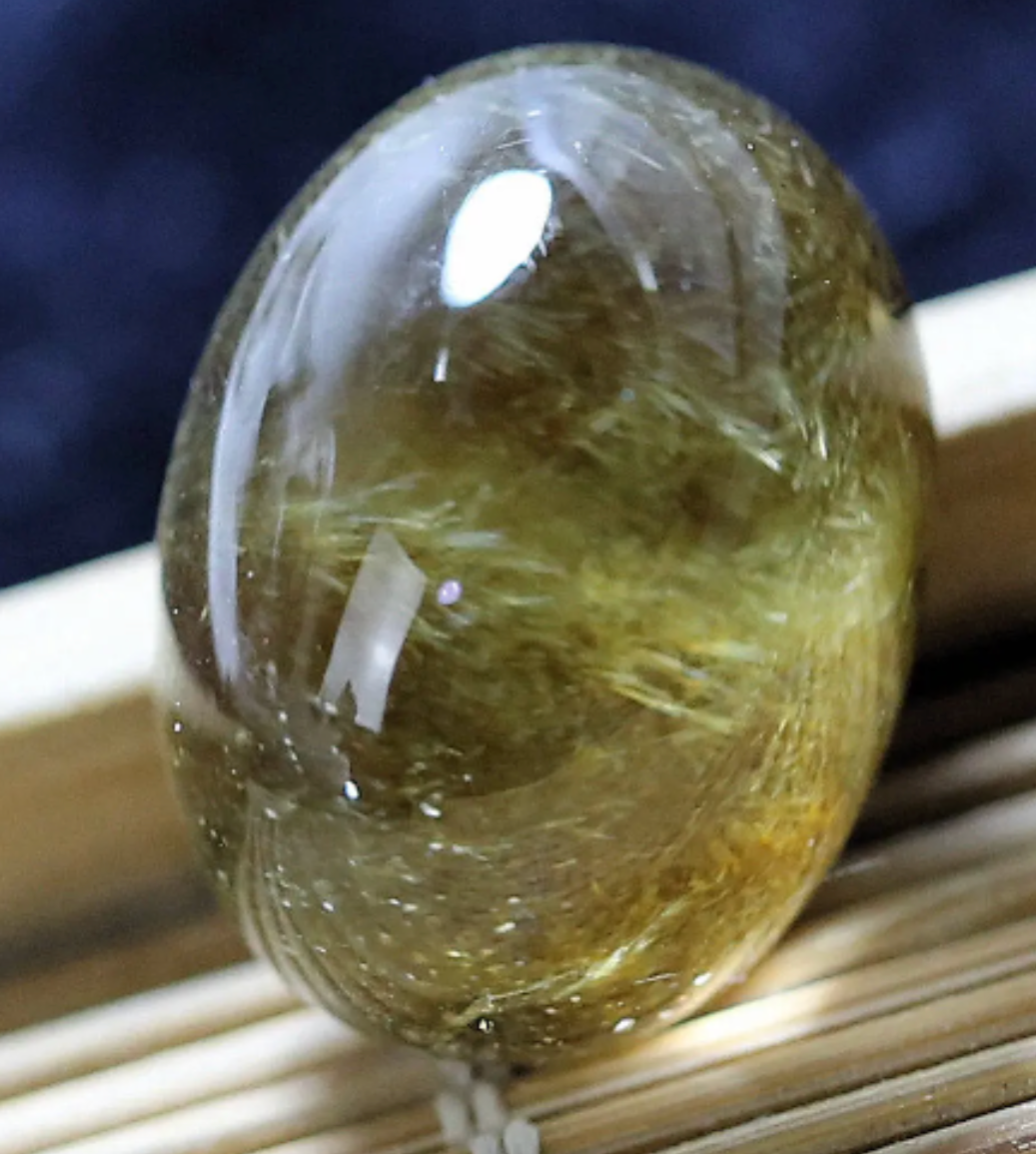 Strange and beautiful, Rich, Velvety, Golden Yellow Dumortierite Quartz Crystal - 23.7 CT - 1 Piece Quartz Specimen 0489
