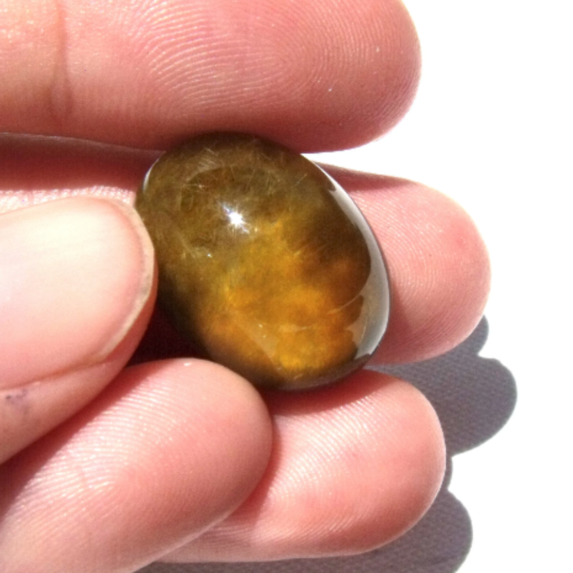 Strange and beautiful, Rich, Velvety, Golden Yellow Dumortierite Quartz Crystal - 23.7 CT - 1 Piece Quartz Specimen 0489