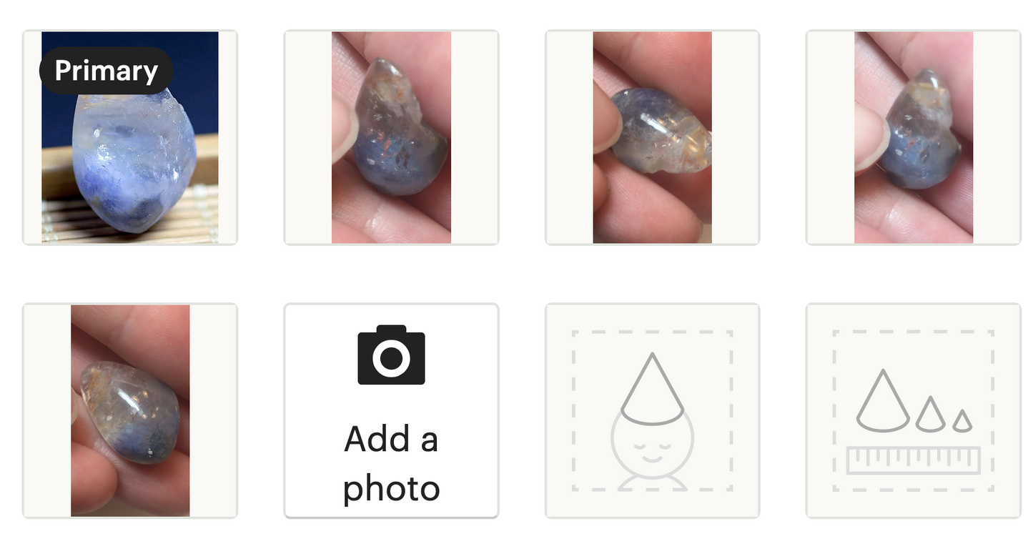 Hyper Rare. Dumortierite Quartz Crystal - 16 CT - 1 Piece Quartz Specimen.