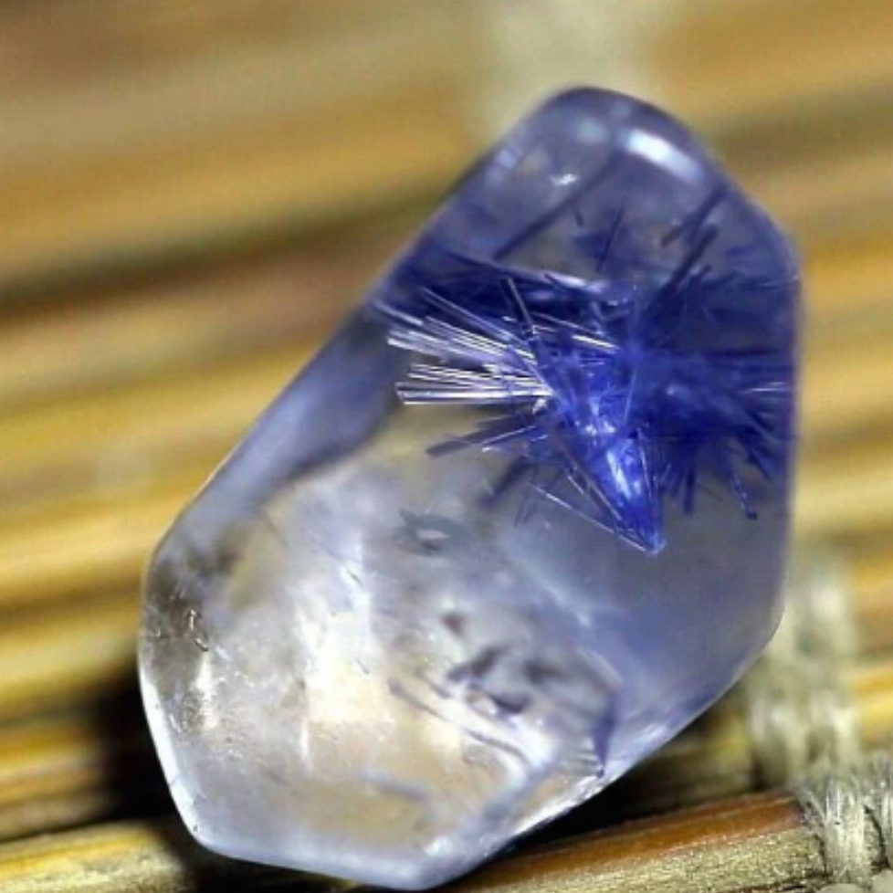 Hyper Rare. Dumortierite Crystal - 2.2 CT - 1 Piece Quartz Specimen.