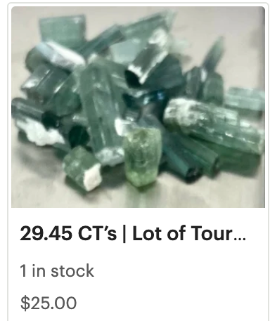 Lot of Tourmaline Crystals - 29.45 Cts