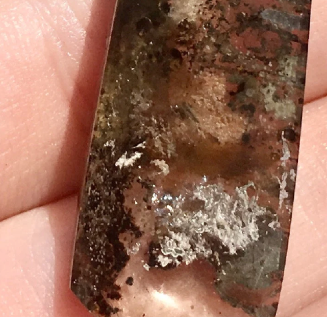 All NATURAL! Super, Ultra Rare rare 33.1 cts Brown Goethite Ball or Burrs in Quartz Crystal - Water Clear Crystal. 1176