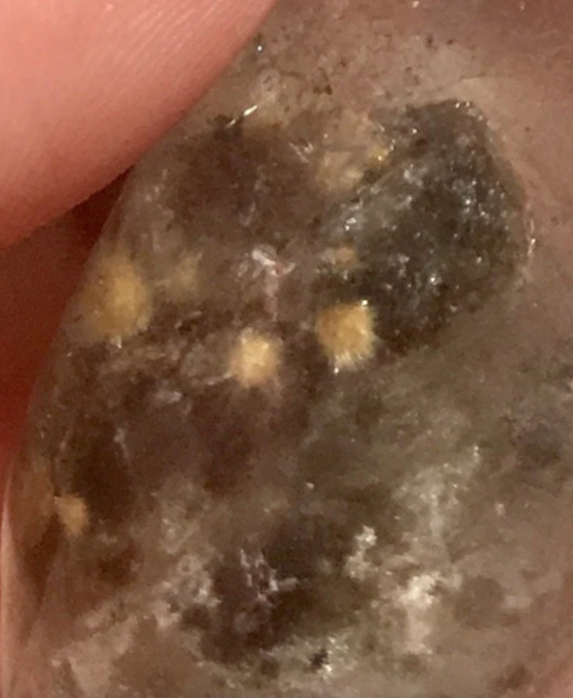 Scenic Wonderland! 104 cts Glittering Golden GOETHITE Rutilated Burrs on Green Ghost Chlorite Included Quartz Formation. 4163