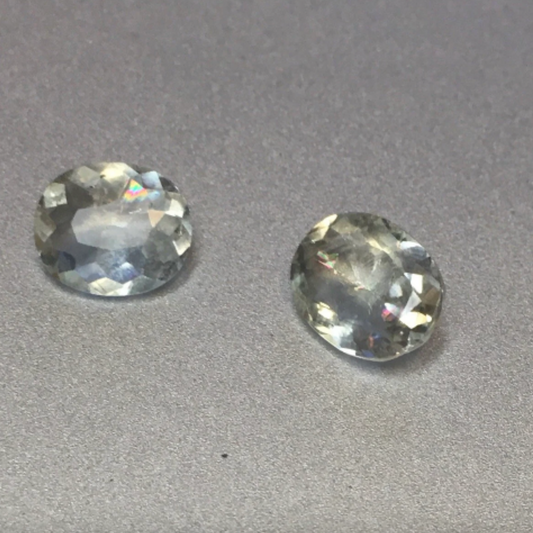 Pair! 2 pcs AQUAMARINE facets - From the Thanh Hoa Province, Vietnam. 2.70 Carats total