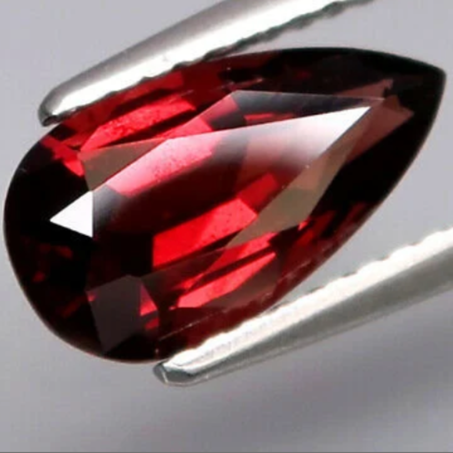 Stunning 1.90 CT Faceted Red Spinel Teardrop