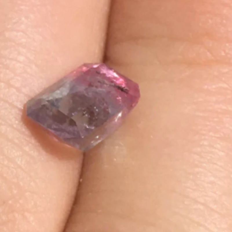 Vibrant, Rare Sparkler | All Natural, Unheated Pink and Periwinkle Blue Zoned Sunset Tourmaline. Paprock, Afghanistan.